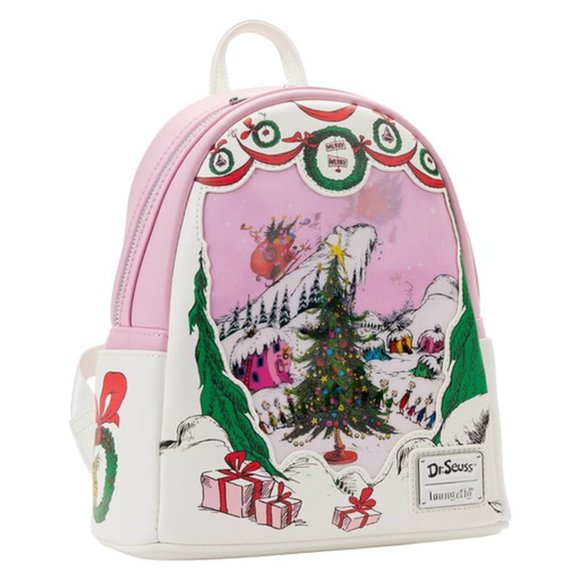 Dr. Seuss\' How the Grinch Stole Christmas- Lenticular Scene Mini Backpack NWT main image 5